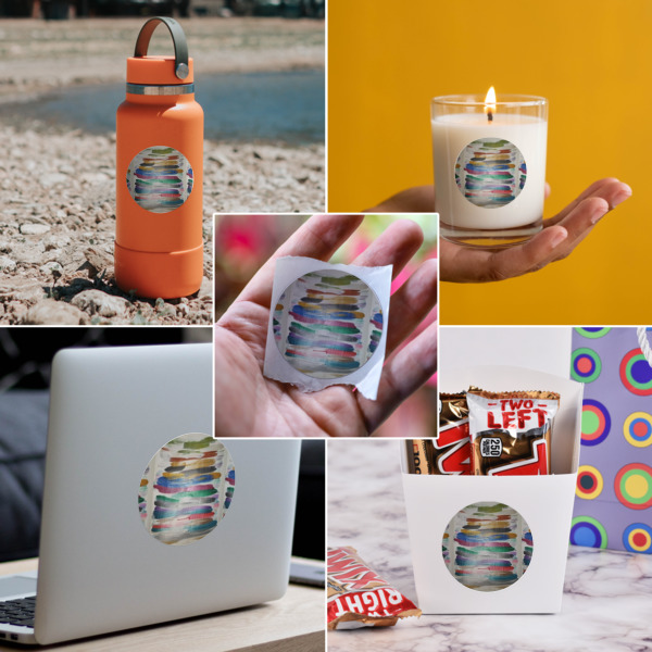 Custom Design - Multipurpose Round Labels - In Context