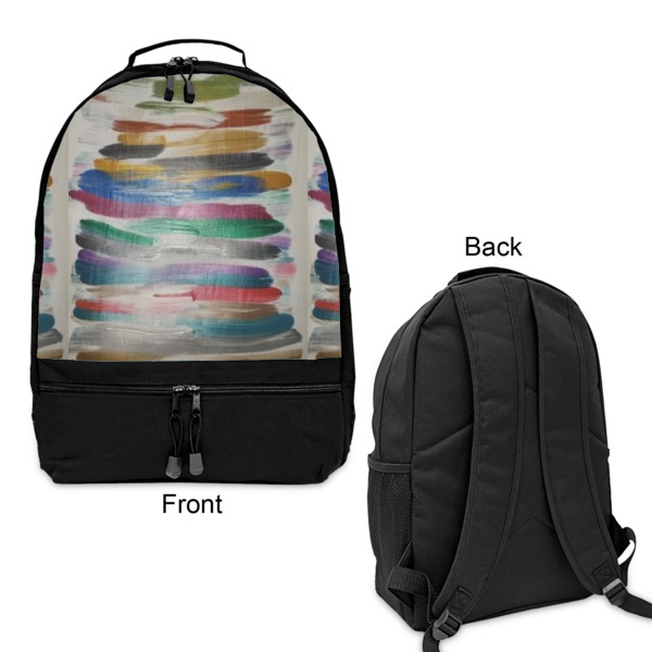 Custom Design - Large Backpack - Black - Front & Back View