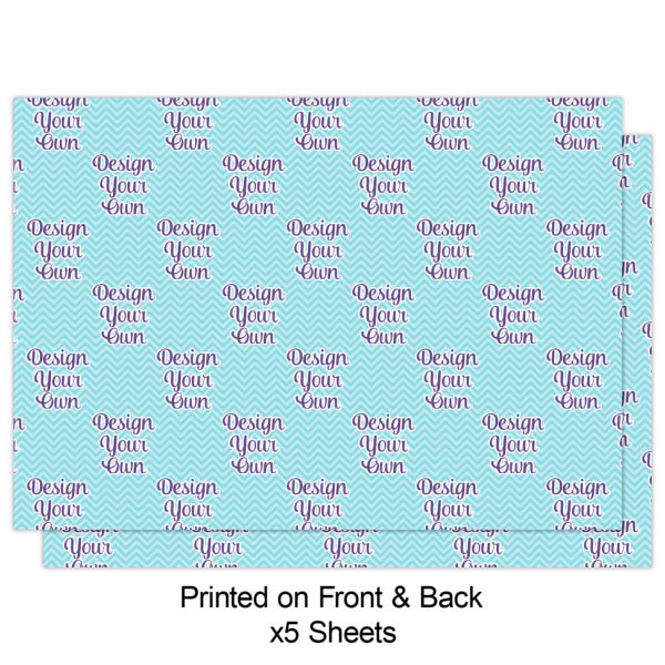 Custom Design - Wrapping Paper Sheet - Double Sided - Front