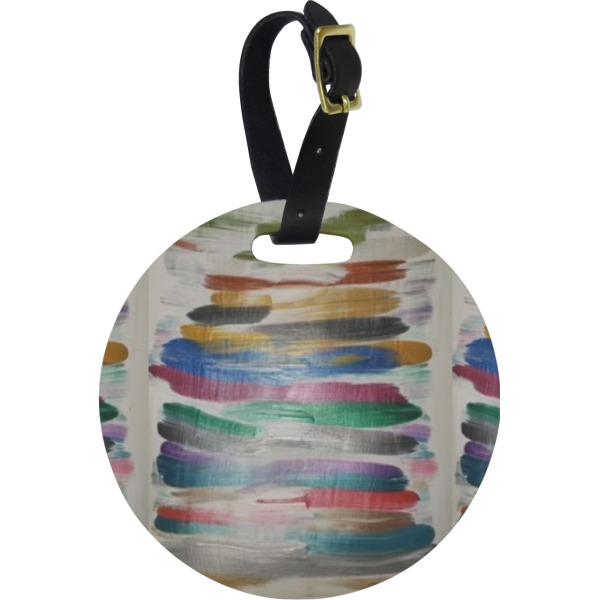 Custom Design Your Own Plastic Luggage Tag - Round