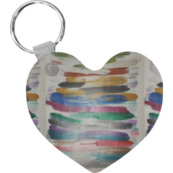 Custom Design Your Own Heart Plastic Keychain