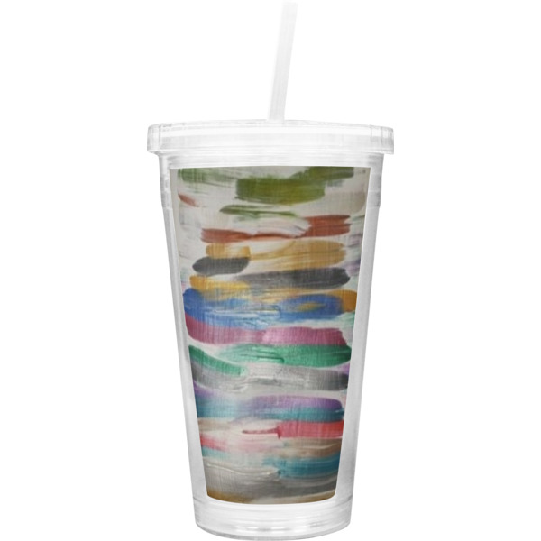 Custom Design Your Own Double Wall Tumbler with Straw