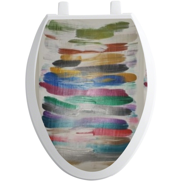 Custom Design - Toilet Seat Decal - Elongated - Front