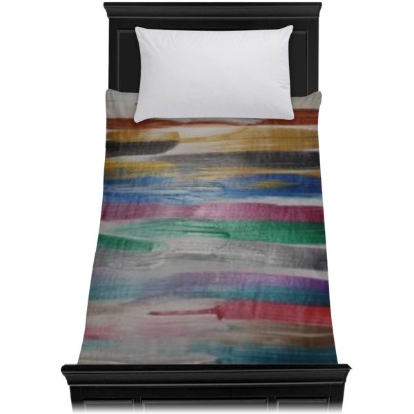 Custom Design - Duvet Cover - Twin XL - On Bed - No Prop