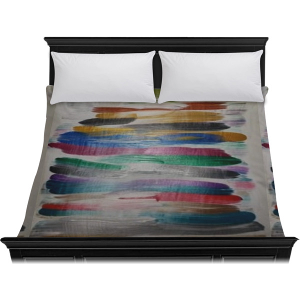 Custom Design - Duvet Cover - King - On Bed - No Prop