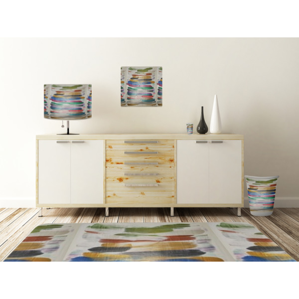 Custom Design - Square Wall Decal Wooden Desk