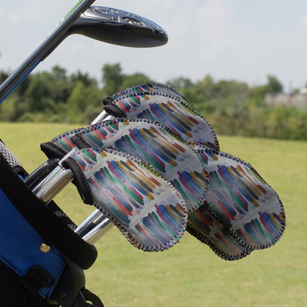 Custom Design - Golf Club Cover - Set of 9 - On Clubs
