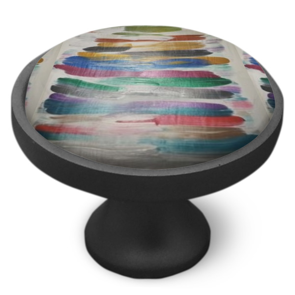 Custom Design - Cabinet Knob - Black - Side