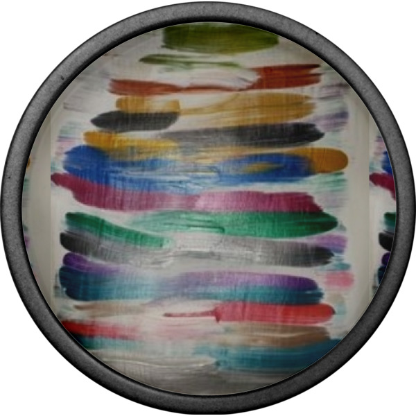 Custom Design - Cabinet Knob - Black - Front