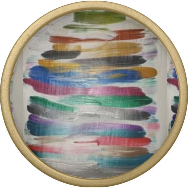 Custom Design - Cabinet Knob - Gold - Front