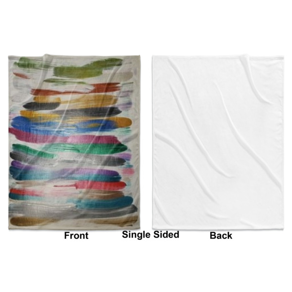 Custom Design - Baby Blanket (Single Sided - Printed Front, White Back)