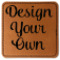 Design Your Own Faux Leather Iron On Patch - Square