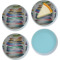 Design Your Own Glass Appetizer / Dessert Plate 8" - Set of 4