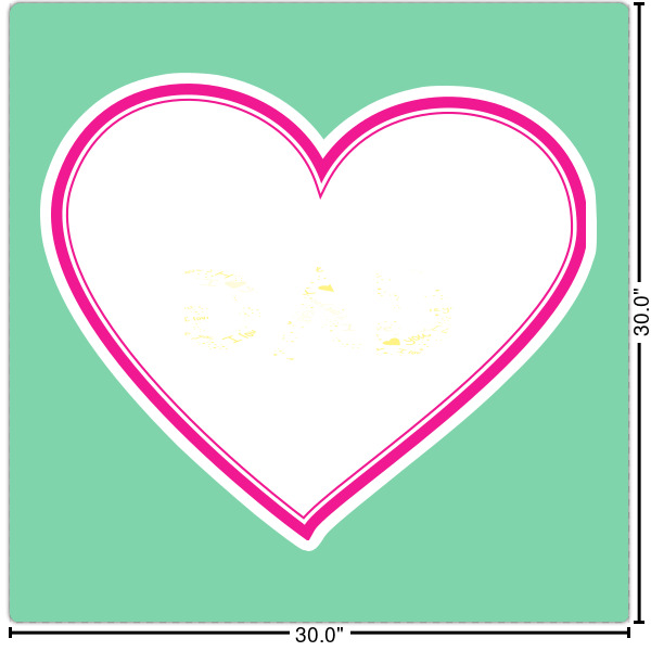 Custom Design Your Own Square Decal - XLarge