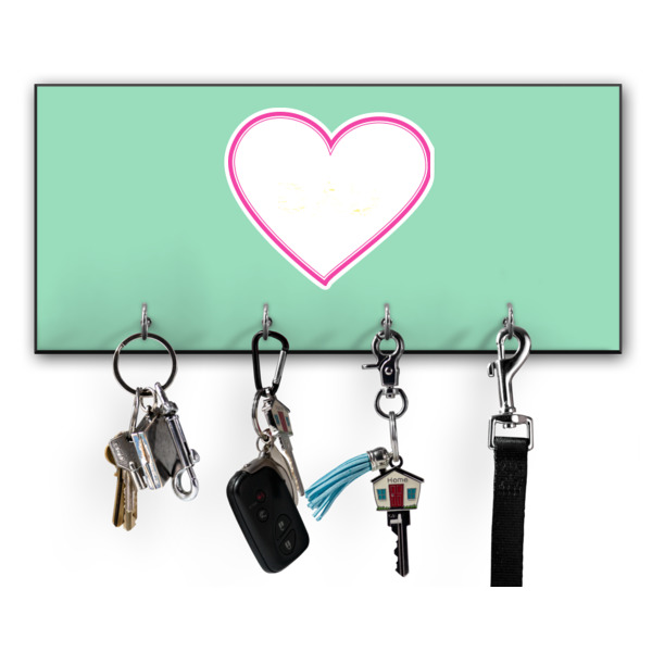 Custom Design Your Own Key Hanger w/ 4 Hooks