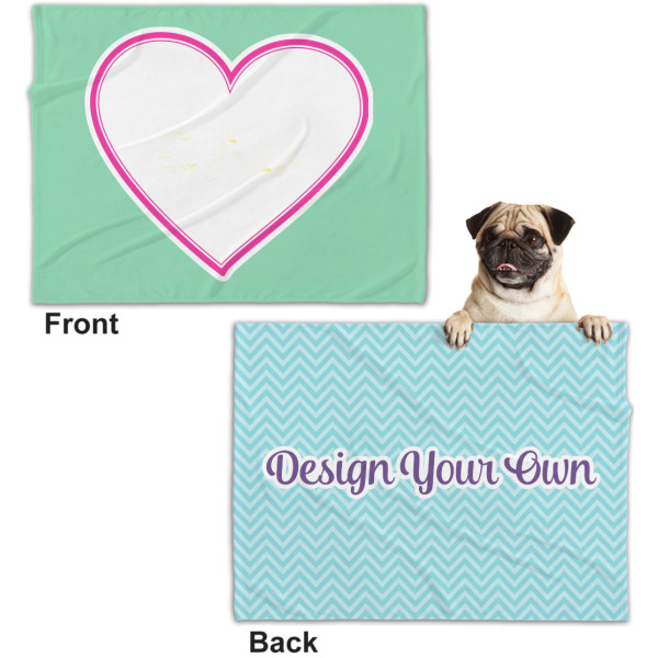 Custom Design - Microfleece Dog Blanket - Regular - Front & Back