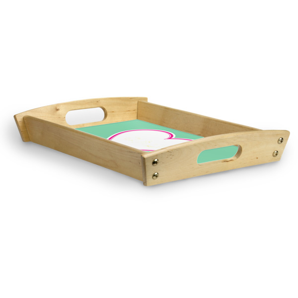 Custom Design - Serving Tray Wood Small - Corner