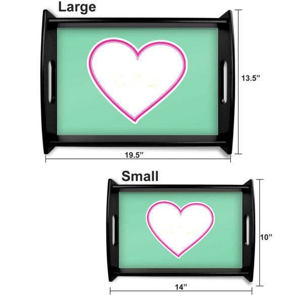 Custom Design - Serving Tray Black Sizes