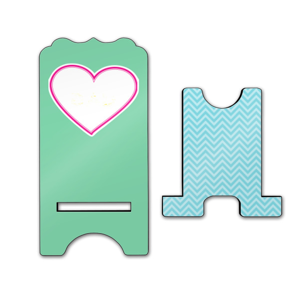 Custom Design - Stylized Phone Stand - Front & Back - Large