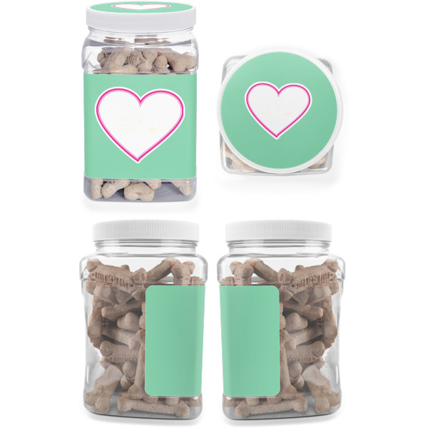 Custom Design - Pet Treat Jar - Multiple Angles