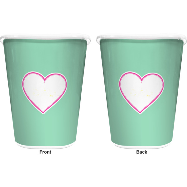 Custom Design - Waste Basket - White - Double Sided - Approval