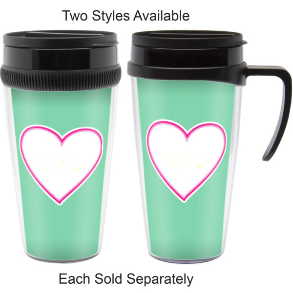 Custom Design - Acrylic Travel Mugs - With & Without Handle