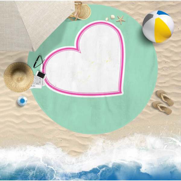 Custom Design - Round Beach Towel Lifestyle