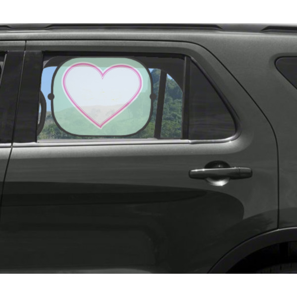 Custom Design - Car Sun Shade Black - In Car Window