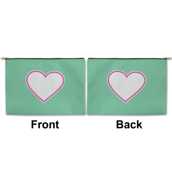 Custom Design - Large Zipper Pouch Approval (Front and Back)