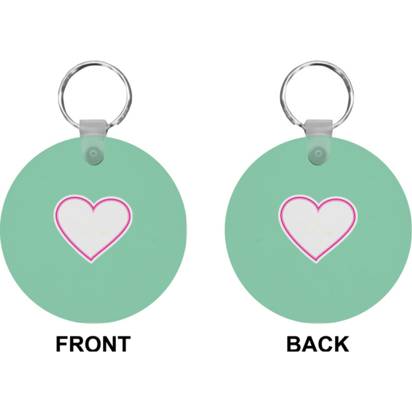 Custom Design - Circle Keychain (Front + Back)