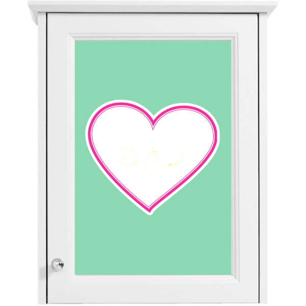 Custom Design - Single White Cabinet Decal