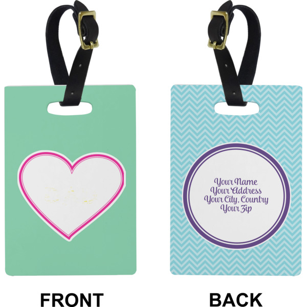 Custom Design - Rectangle Luggage Tag (Front + Back)