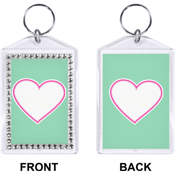 Custom Design - Bling Keychain (Front + Back)