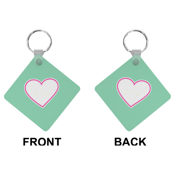Custom Design - Diamond Keychain (Front + Back)