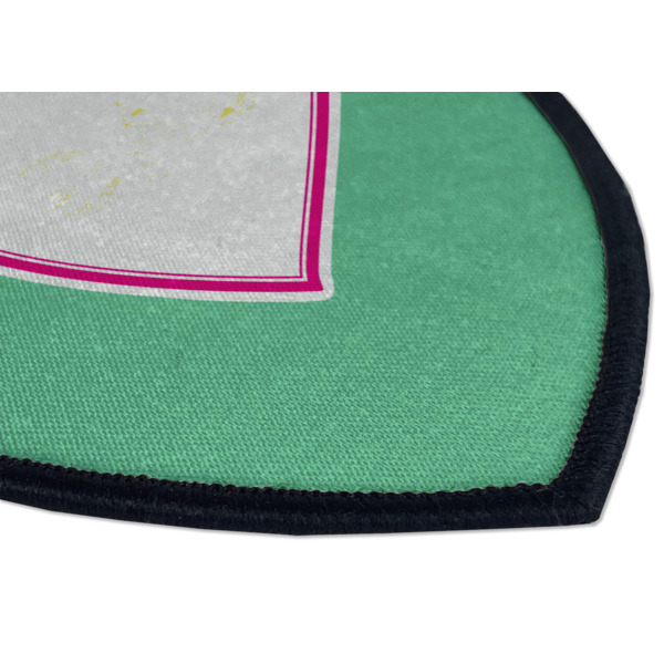 Custom Design - Iron On Patch - Shield - Style B - Closeup