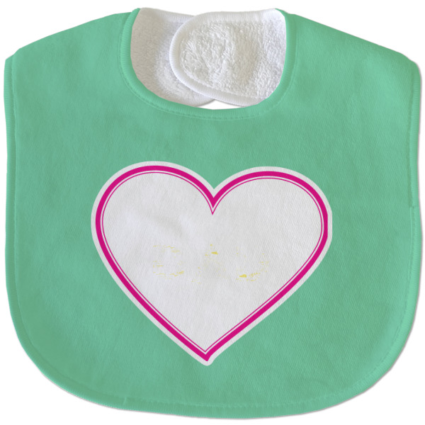 Custom Design - New Baby Bib - Closed and Folded