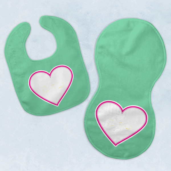 Custom Design Your Own Baby Bib & Burp Set