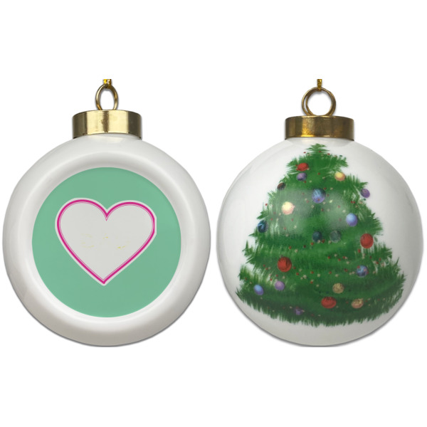 Custom Design - Ceramic Christmas Ornament - X-Mas Tree (APPROVAL)