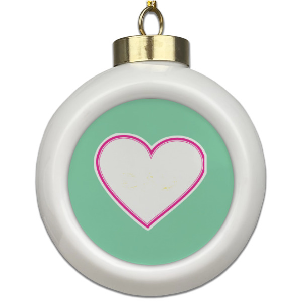 Custom Design Your Own Ceramic Ball Ornament