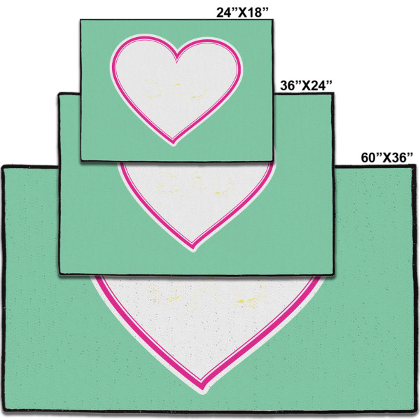 Custom Design - Door Mats - Size Comparison