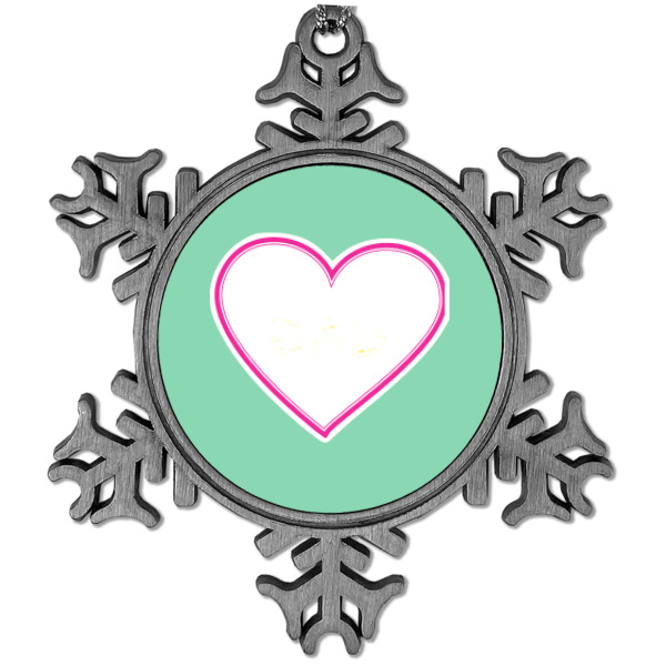 Custom Design Your Own Vintage Snowflake Ornament