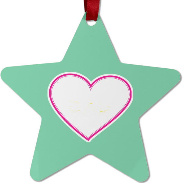 Custom Design - Metal Star Ornament - Front