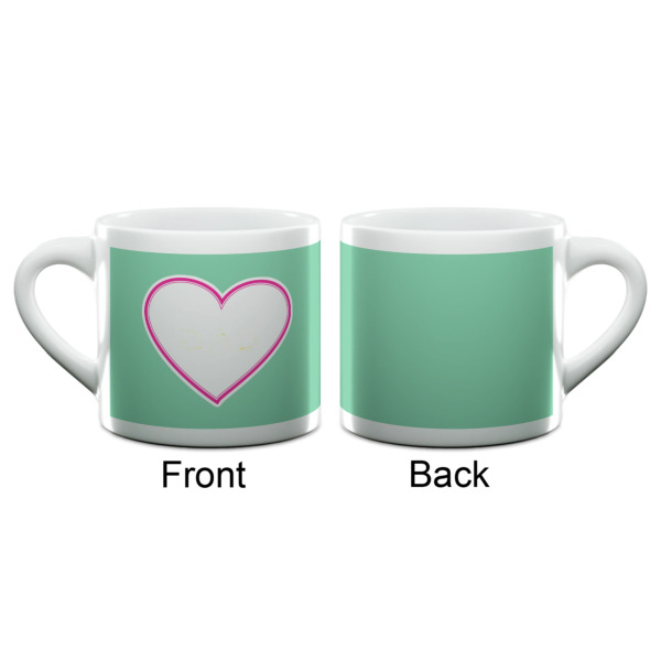 Custom Design - Double Shot Espresso Cup - Single - Front & Back