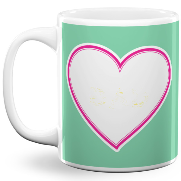 Custom Design Your Own 11 oz Coffee Mug - White