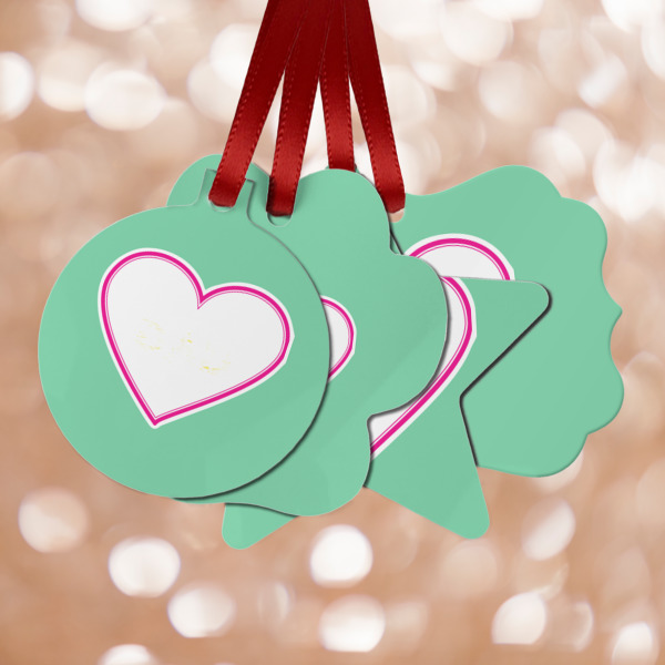 Custom Design Your Own Metal Ornaments - Double-Sided