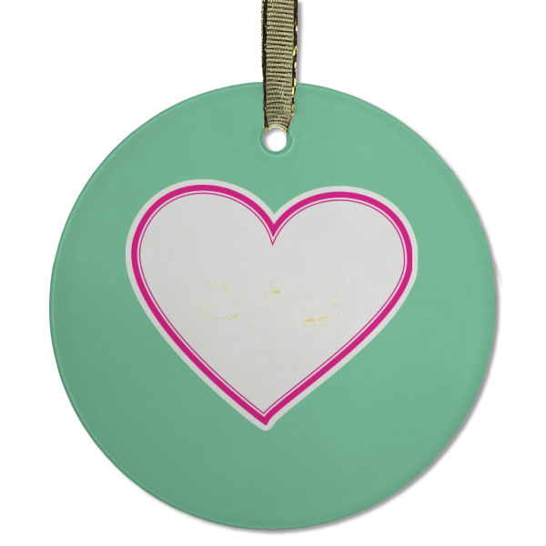 Custom Design - Frosted Glass Ornament - Round