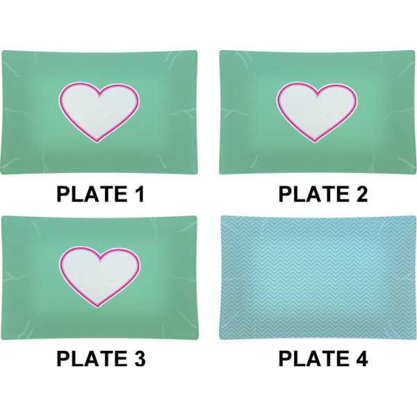 Custom Design - Set of Rectangular Dinner Plates (Approval)