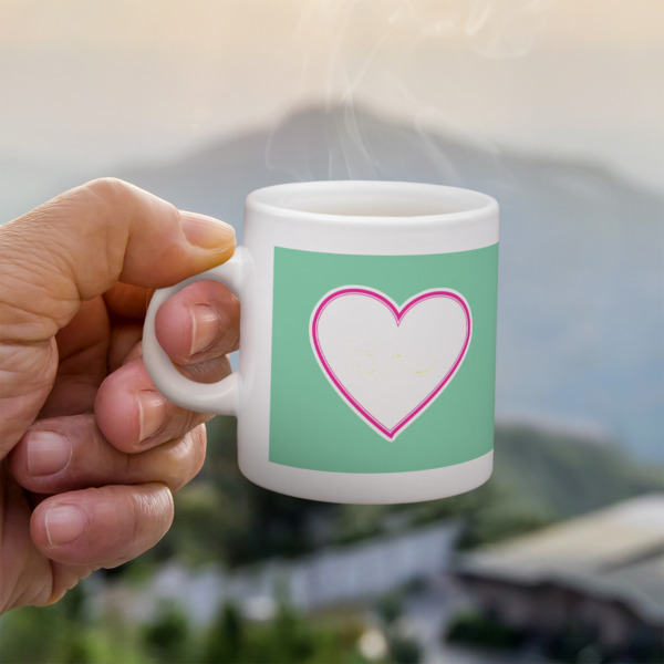 Custom Design - Single Shot Espresso Cup - Lifestyle in Hand