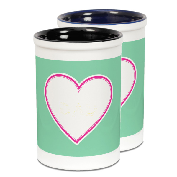 Custom Design Your Own Ceramic Pencil Holder - Large