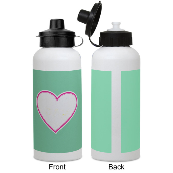 Custom Design - Aluminum Water Bottle - White APPROVAL